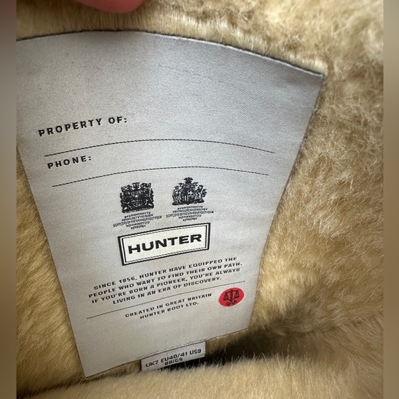 Rare HUNTER black textured tall rain boots winter snow vacation athleisure 9 - Picture 12 of 12